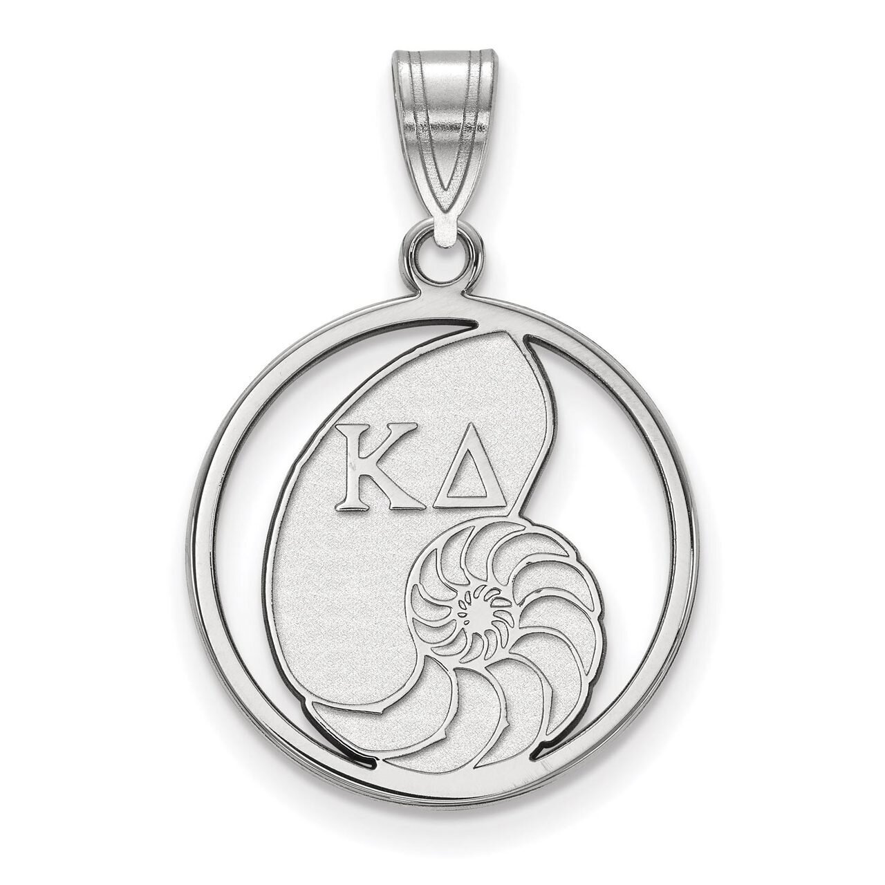 Kappa Delta Small Circle Pendant Sterling Silver SS041KD, MPN: SS041KD, 886774608754