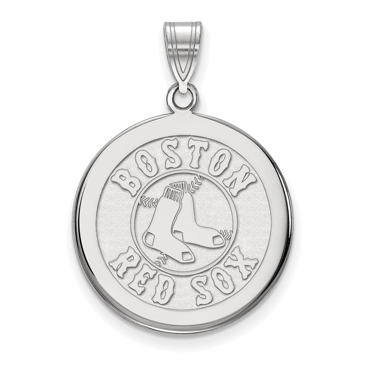 Boston Red Sox Large Disc Pendant Sterling Silver SS041RSO, MPN: SS041RSO, 886774630700