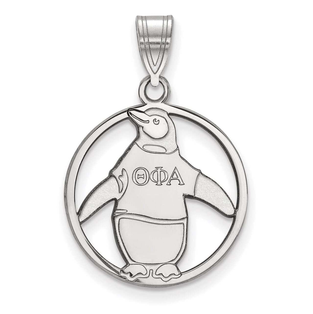 Theta Phi Alpha Small Circle Pendant Sterling Silver SS041TPA, MPN: SS041TPA, 886774608822