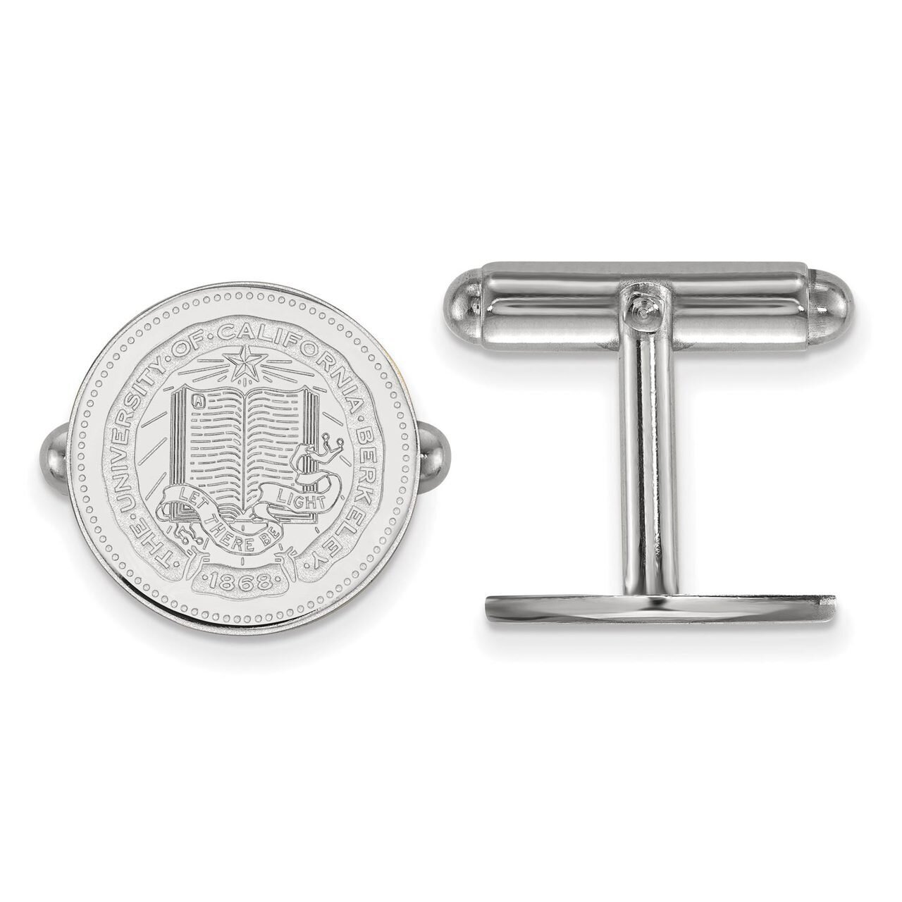 University of California Berkeley Crest Cuff Link Sterling Silver SS041UCB