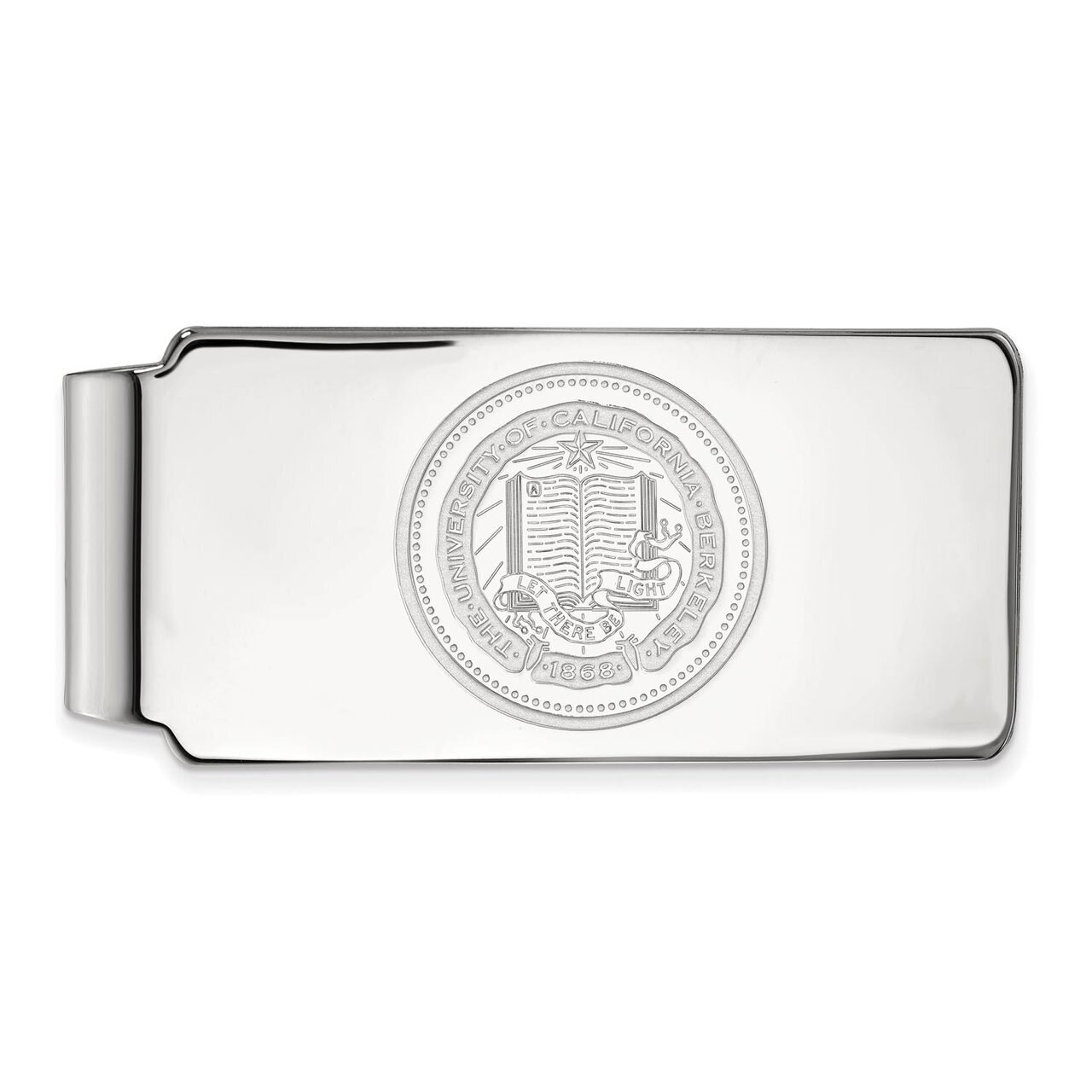 University of California Berkeley Money Clip Crest Sterling Silver SS042UCB