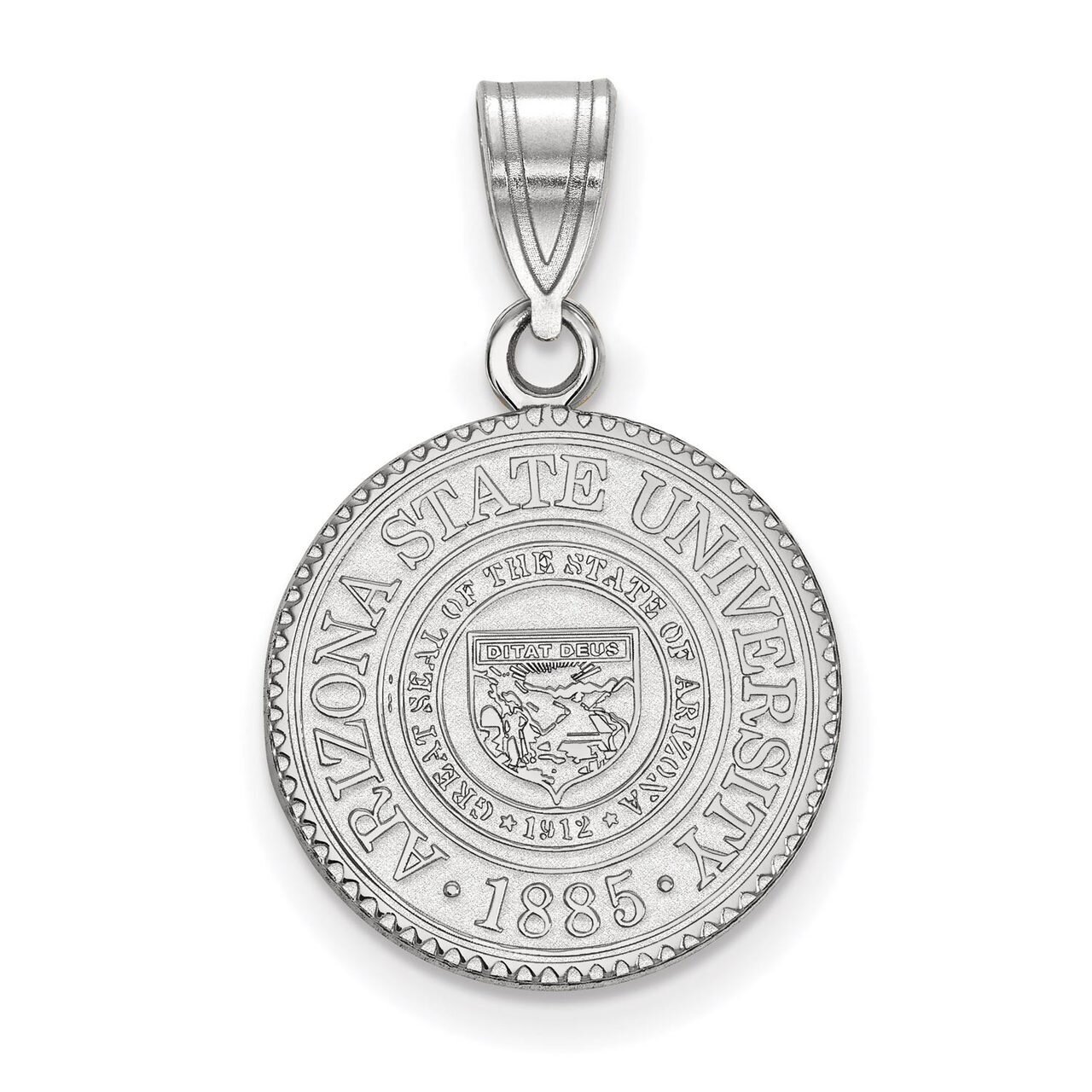Arizona State University Medium Crest Pendant Sterling Silver SS043AZS