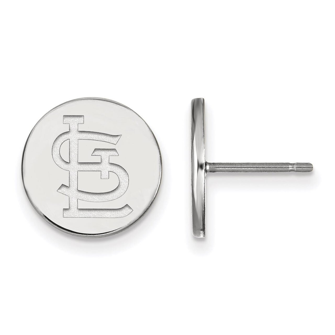 St Louis Cardinals Small Disc Earring Sterling Silver SS043CRD, MPN: SS043CRD, 886774630786