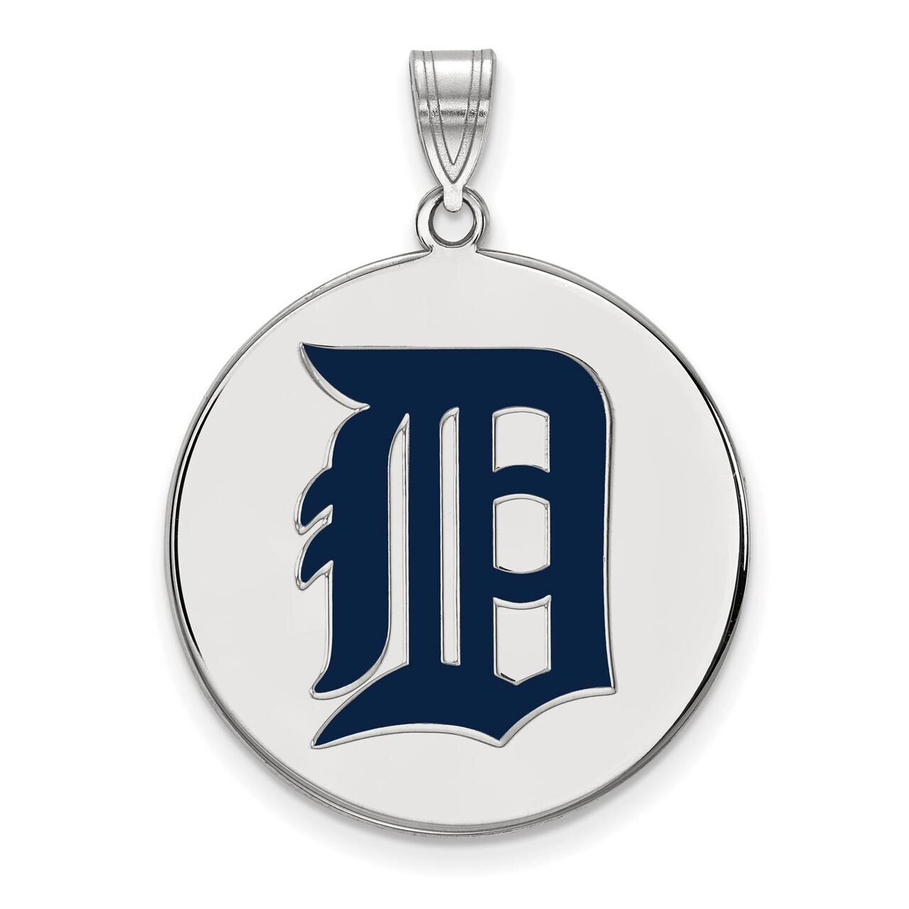 Detroit Tigers XLarge Enamel Disc Pendant Sterling Silver SS044TIG, MPN: SS044TIG, 886774630861