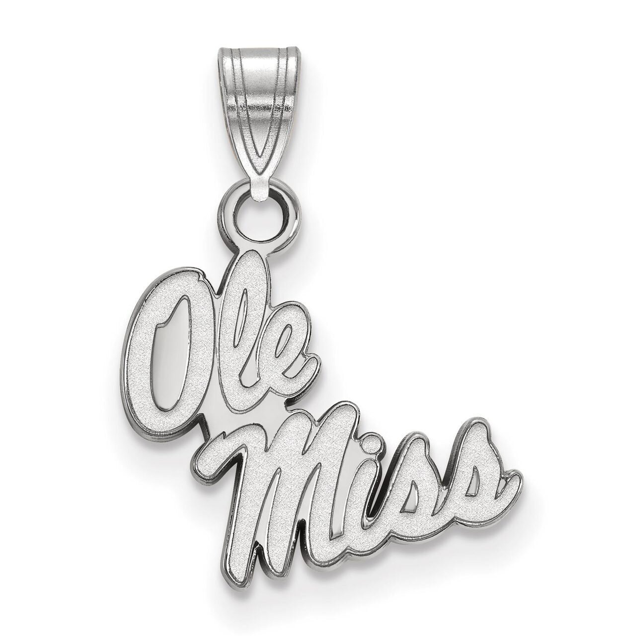 University of Missisippi Small Pendant Sterling Silver SS044UMS