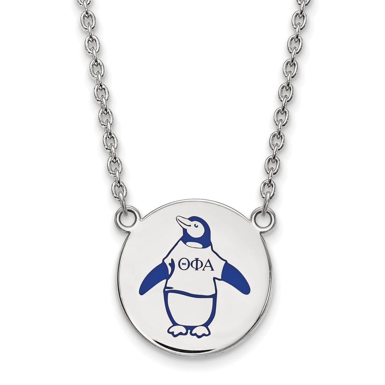 Theta Phi Alpha Small Enameled Pendant with 18 Inch Chain Sterling Silver SS045TPA-18, MPN: SS045TP…