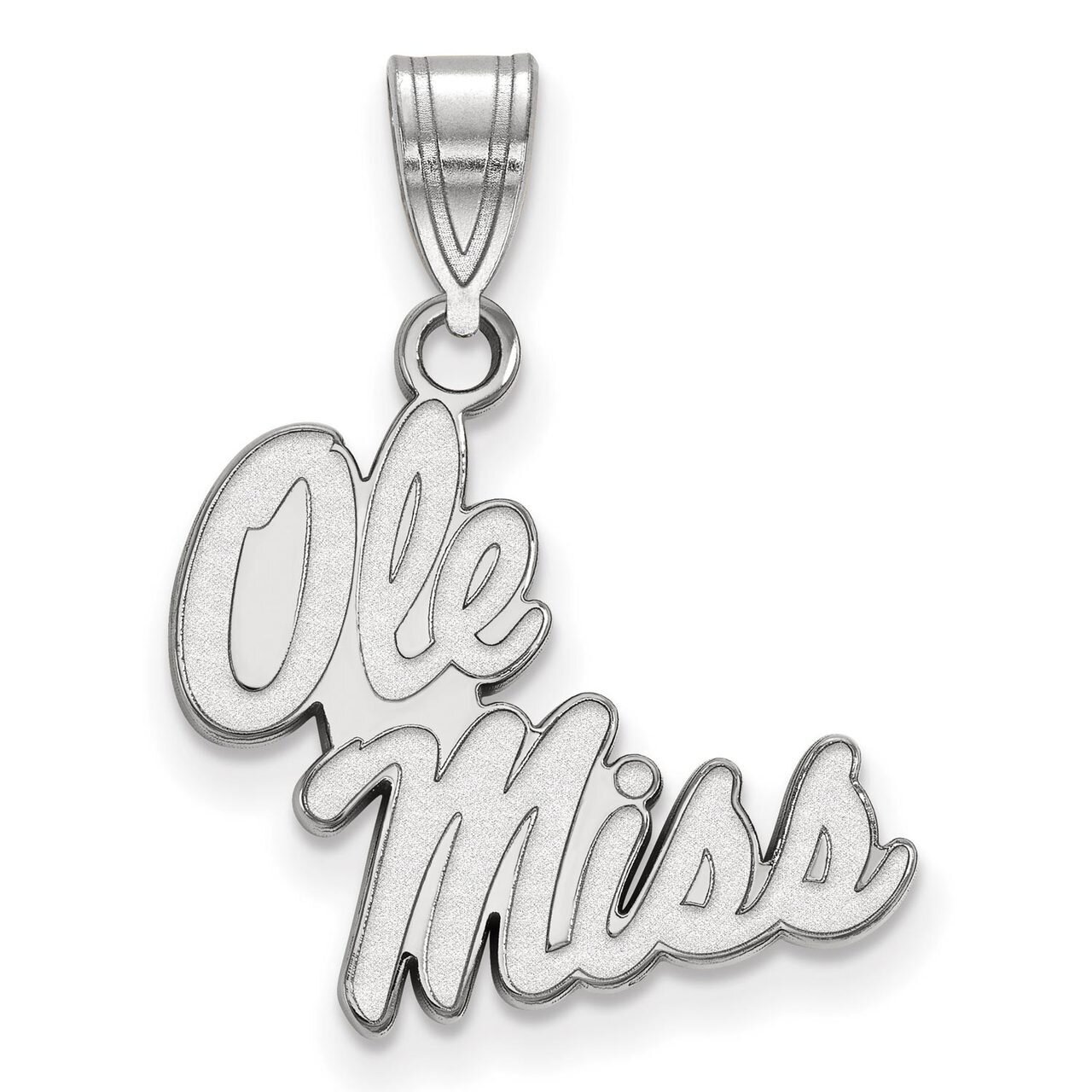 University of Missisippi Medium Pendant Sterling Silver SS045UMS