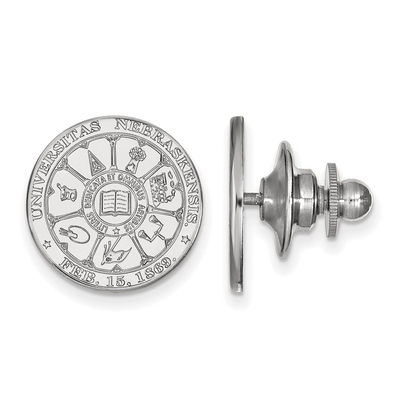 University of Nebraska Crest Lapel Pin Sterling Silver SS045UNE, MPN: SS045UNE, 886774713007