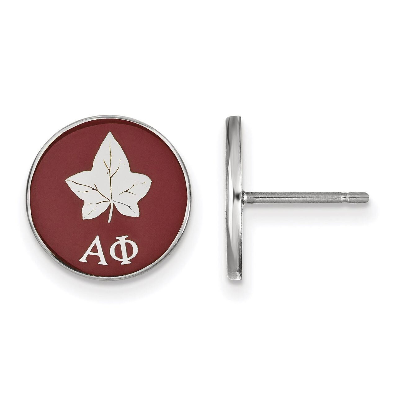 Alpha Phi Enameled Post Earrings Sterling Silver SS046APH, MPN: SS046APH, 886774609959