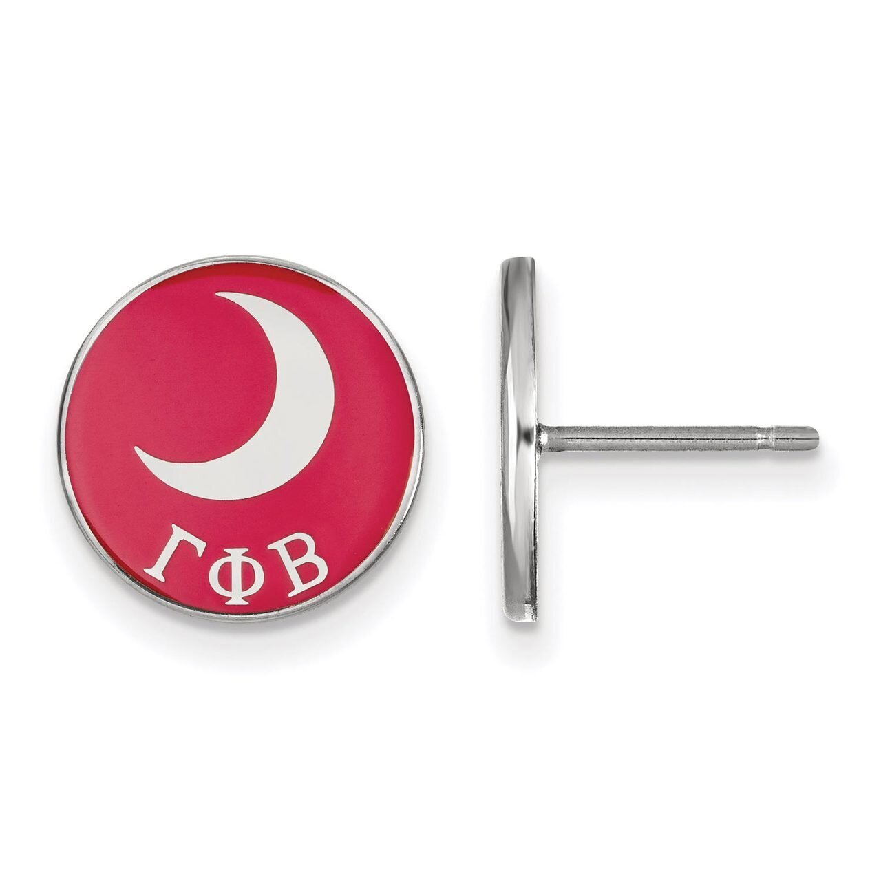 Gamma Phi Beta Enameled Post Earrings Sterling Silver SS046GPB, MPN: SS046GPB, 886774610030