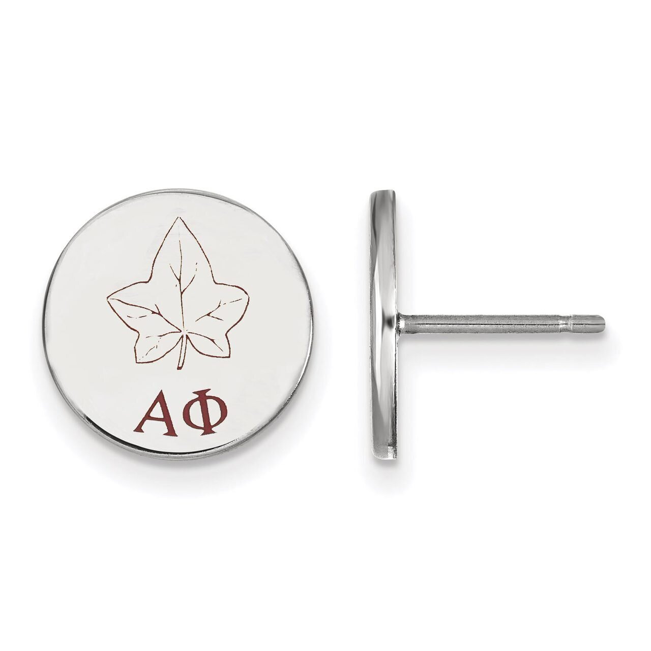 Alpha Phi Enameled Post Earrings Sterling Silver SS047APH, MPN: SS047APH, 886774610214