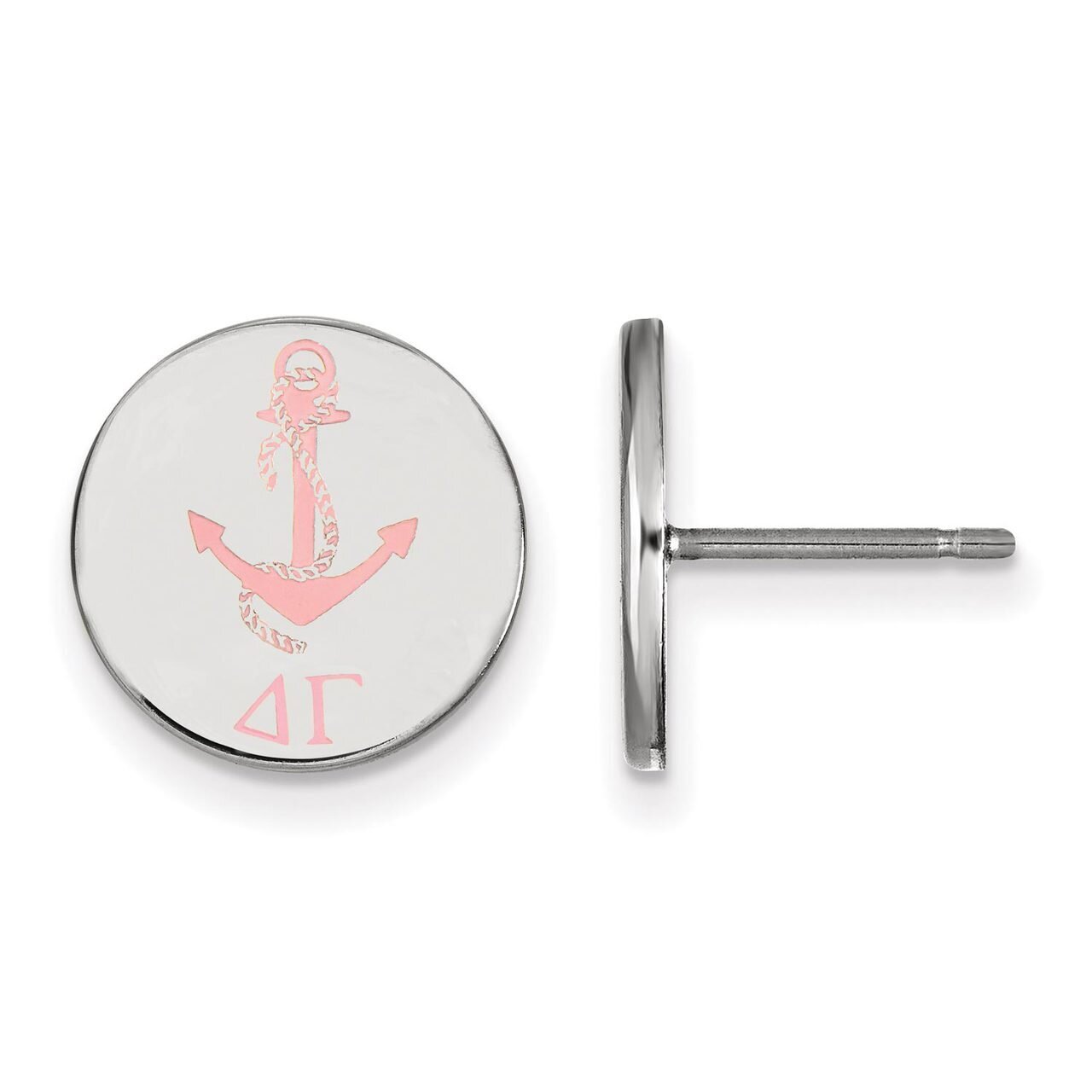 Delta Gamma Enameled Post Earrings Sterling Silver SS047DG, MPN: SS047DG, 886774610269