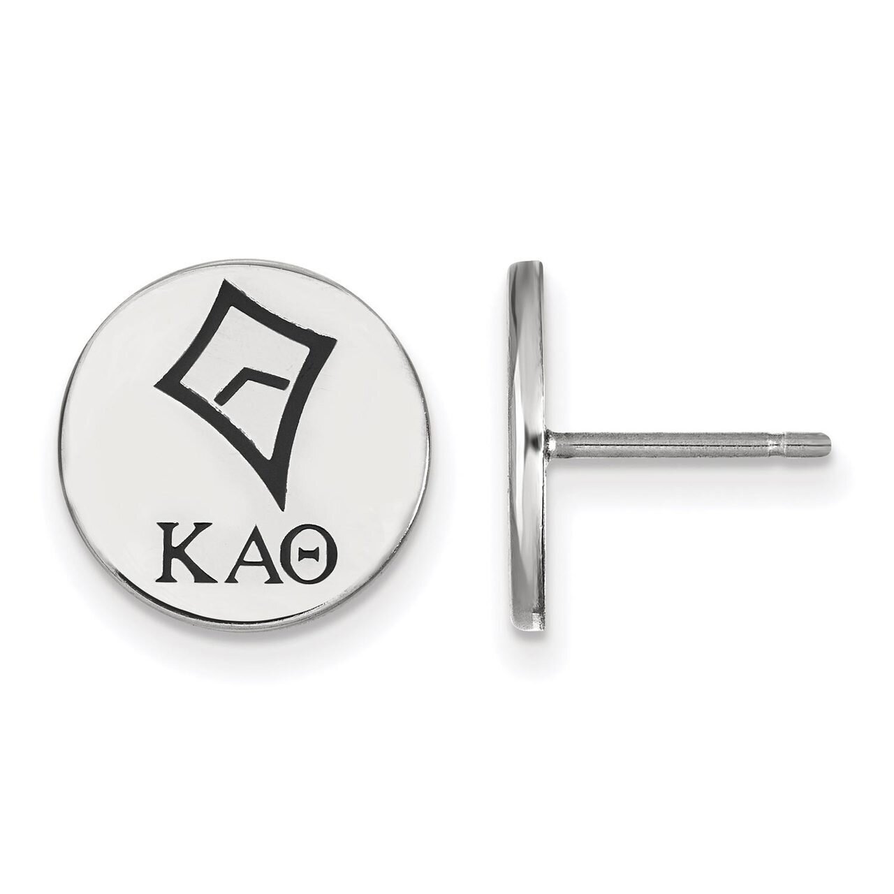 Kappa Alpha Theta Enameled Post Earrings Sterling Silver SS047KAT, MPN: SS047KAT, 886774610306