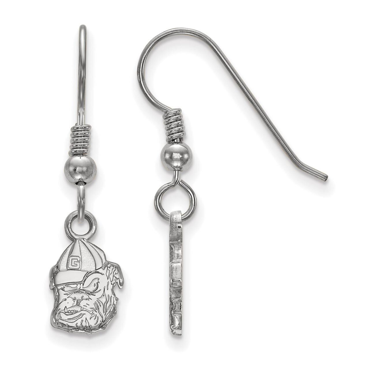 University of Georgia Extra Small Dangle Earring Wire Sterling Silver SS047UGA, MPN: SS047UGA, 8867…