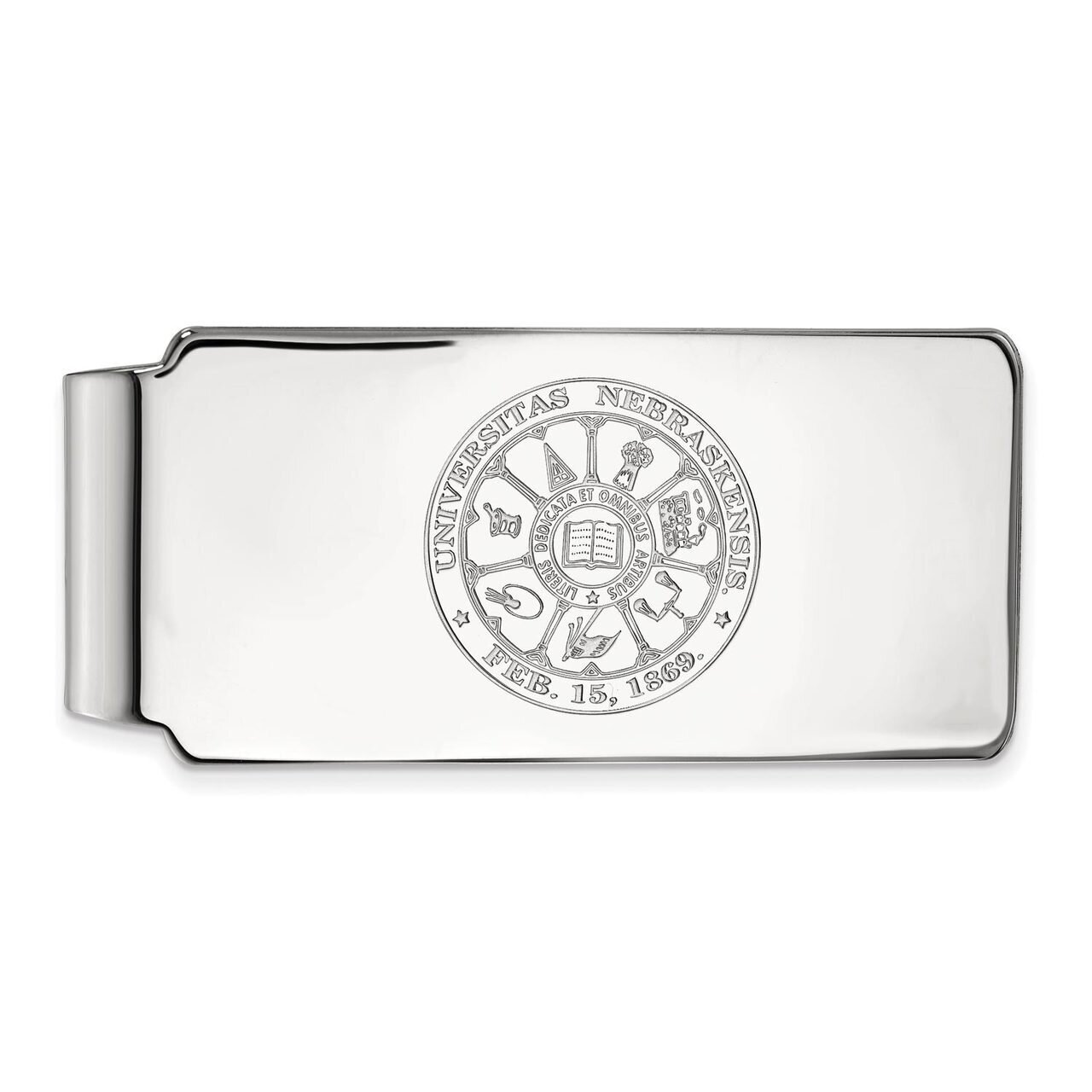 University of Nebraska Money Clip Crest Sterling Silver SS047UNE, MPN: SS047UNE, 886774713717