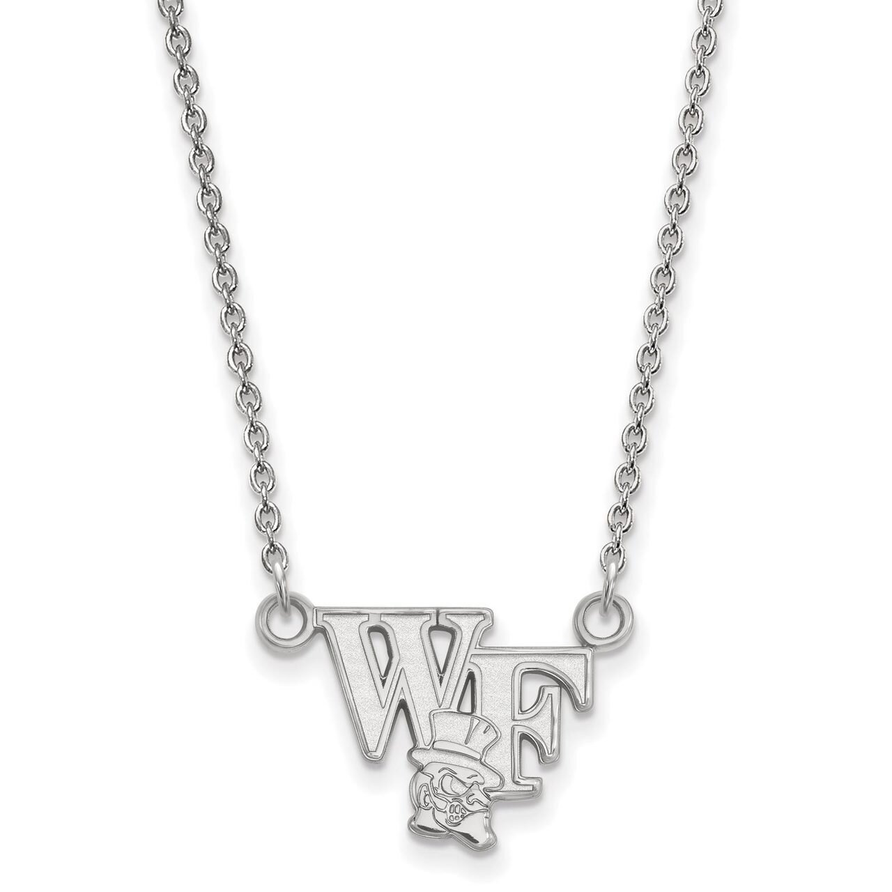 Wake Forest University Small Pendant with Necklace Sterling Silver SS047WFU-18, MPN: SS047WFU-18, 8…