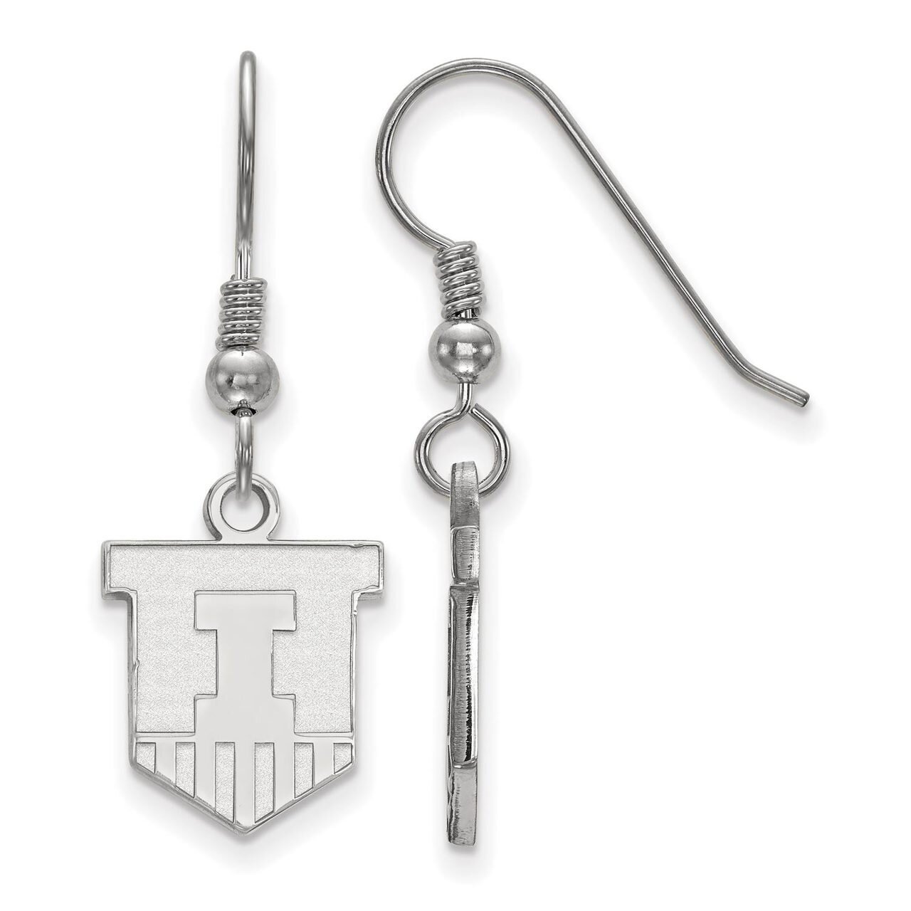 University of Illinois Small Dangle Earring Wire Sterling Silver SS048UIL, MPN: SS048UIL, 886774708…