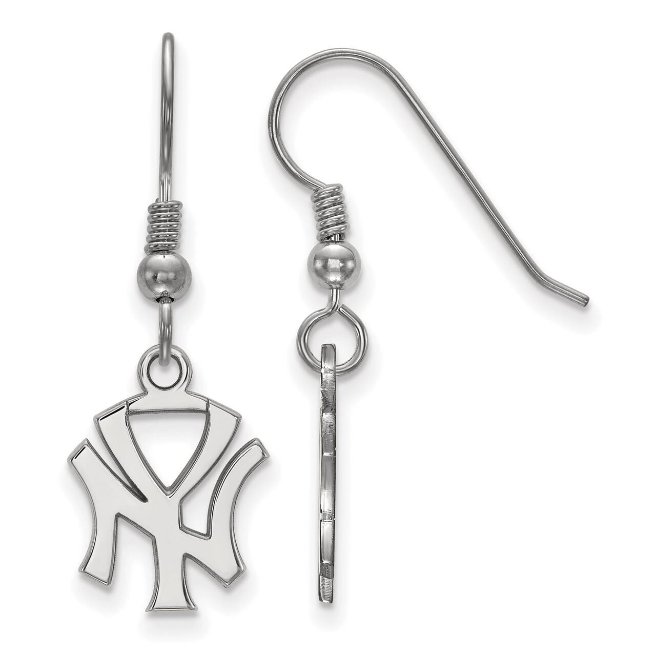 New York Yankees Small Dangle Earring Wire Sterling Silver SS048YAN, MPN: SS048YAN, 886774631073
