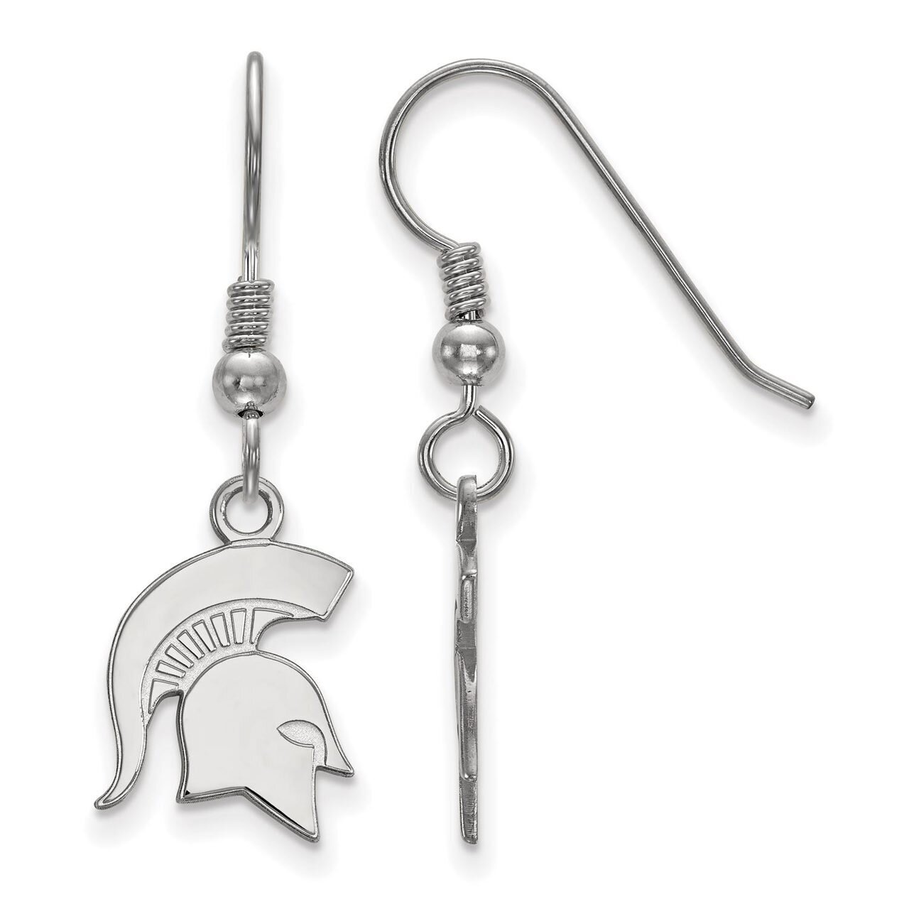 Michigan State University Small Dangle Earring Wire Sterling Silver SS049MIS, MPN: SS049MIS, 886774…