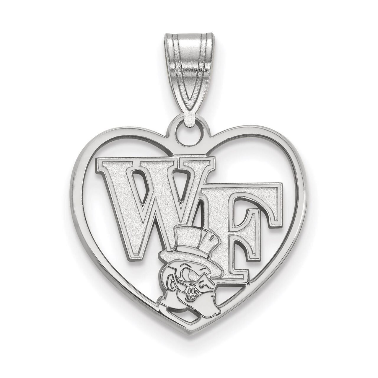Wake Forest University Pendant in Heart Sterling Silver SS049WFU, MPN: SS049WFU, 886774720500