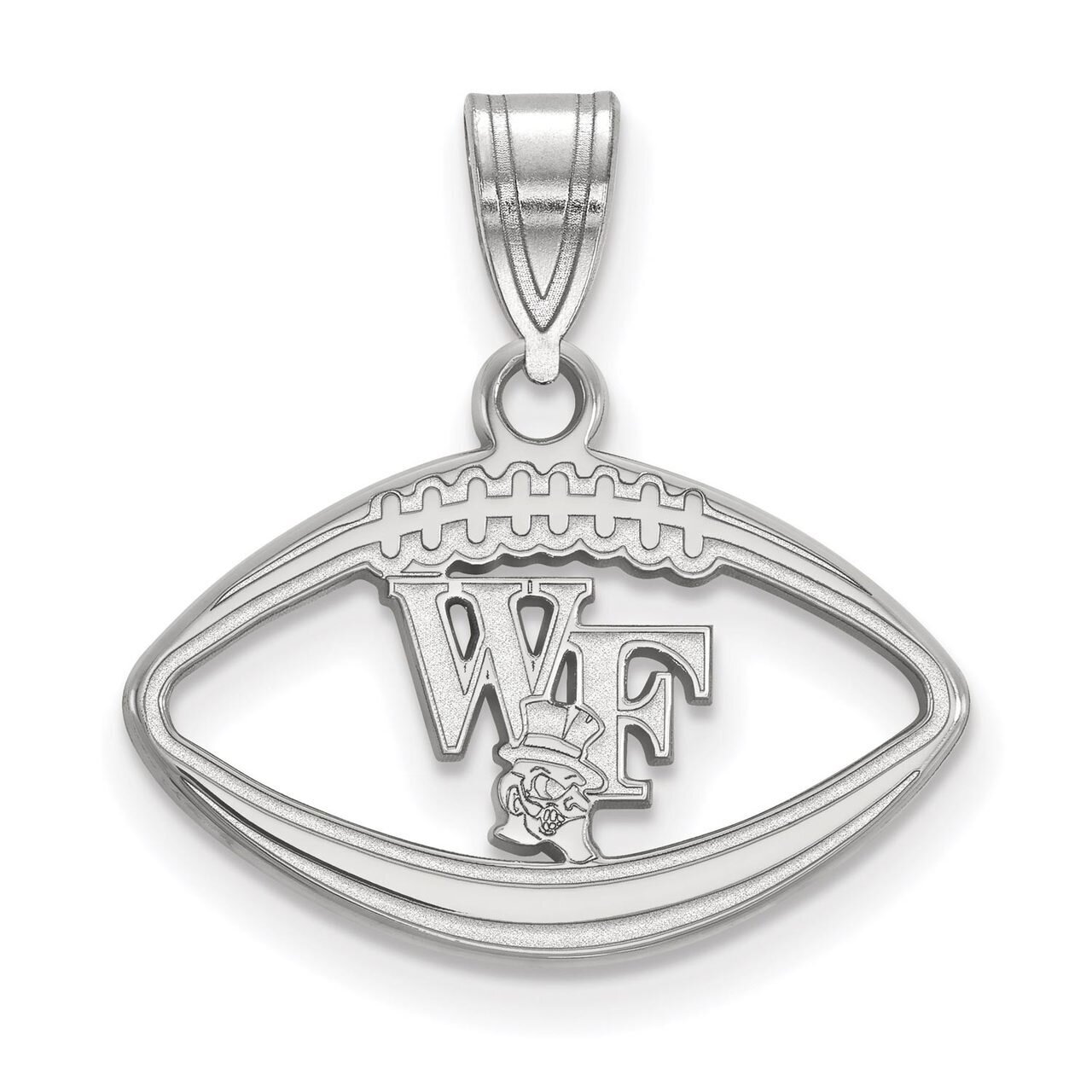 Wake Forest University Pendant in Football Sterling Silver SS050WFU, MPN: SS050WFU, 886774720517