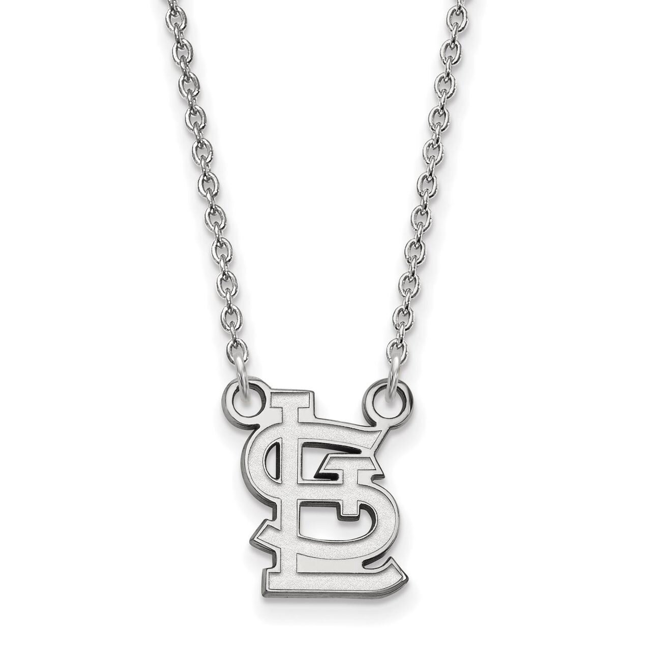 St. Louis Cardinals Small Pendant with Necklace Sterling Silver SS052CRD-18