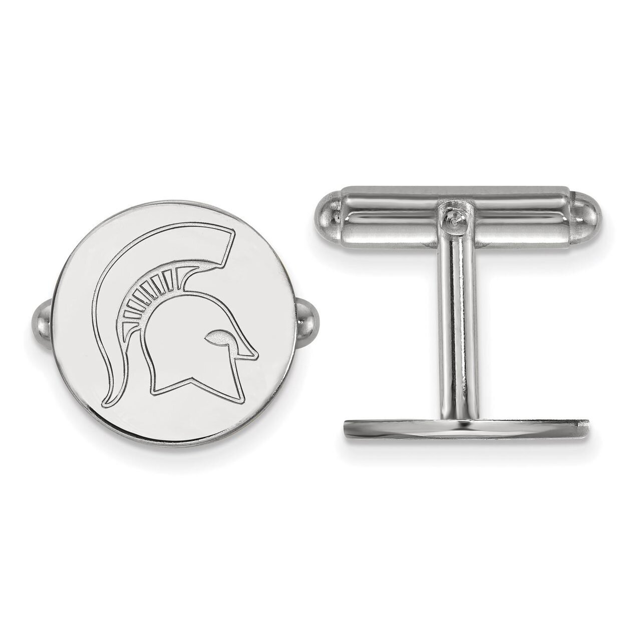 Michigan State University Cuff Link Sterling Silver SS053MIS