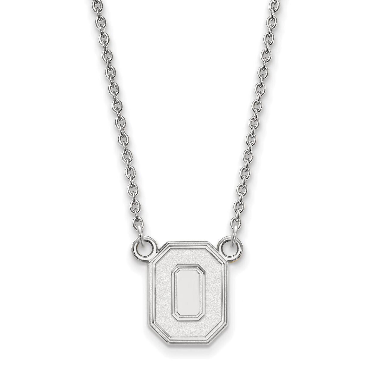 Ohio State University Small Pendant with Necklace Sterling Silver SS053OSU-18, MPN: SS053OSU-18, 88…