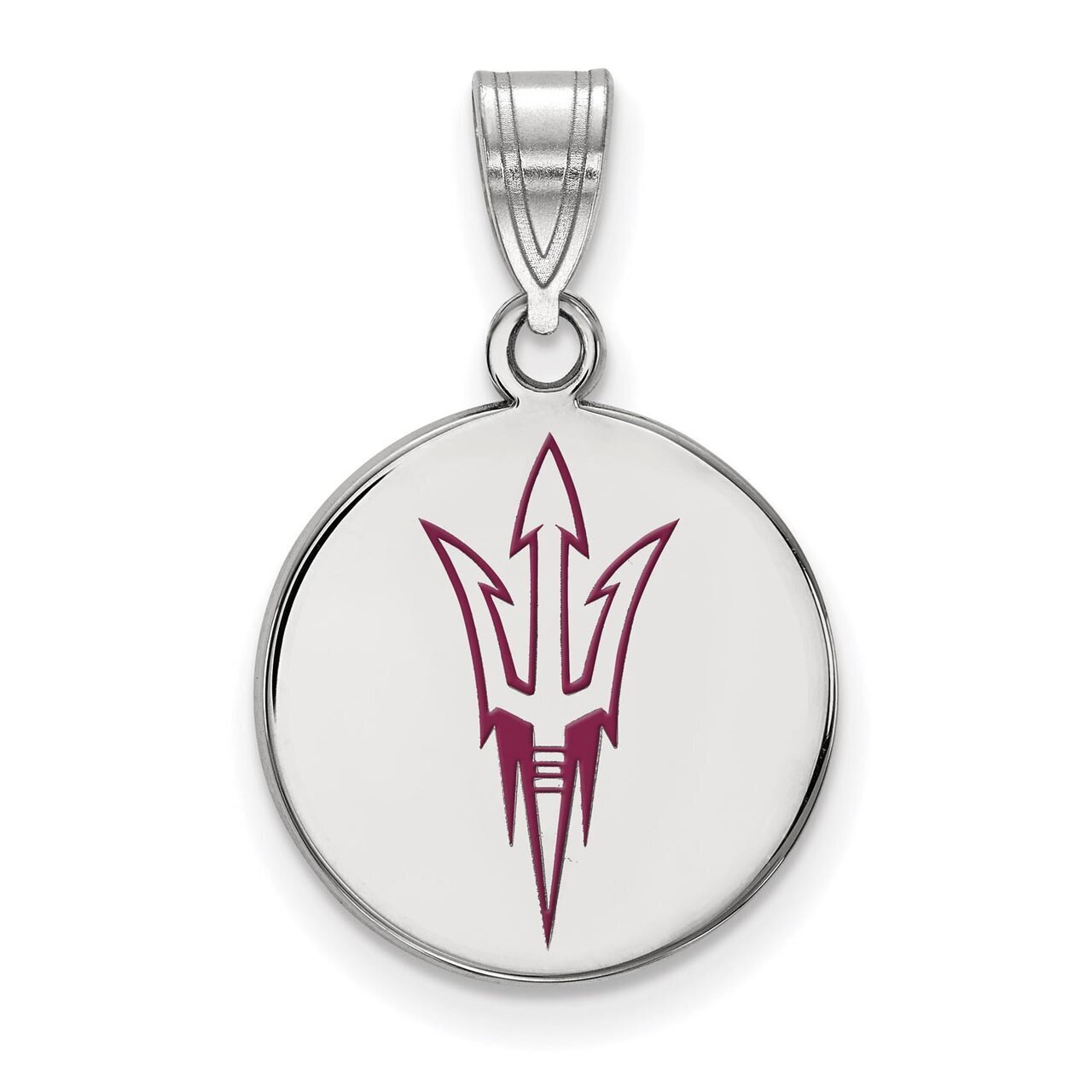 Arizona State University Medium Enamel Disc Pendant Sterling Silver SS054AZS, MPN: SS054AZS, 886774…
