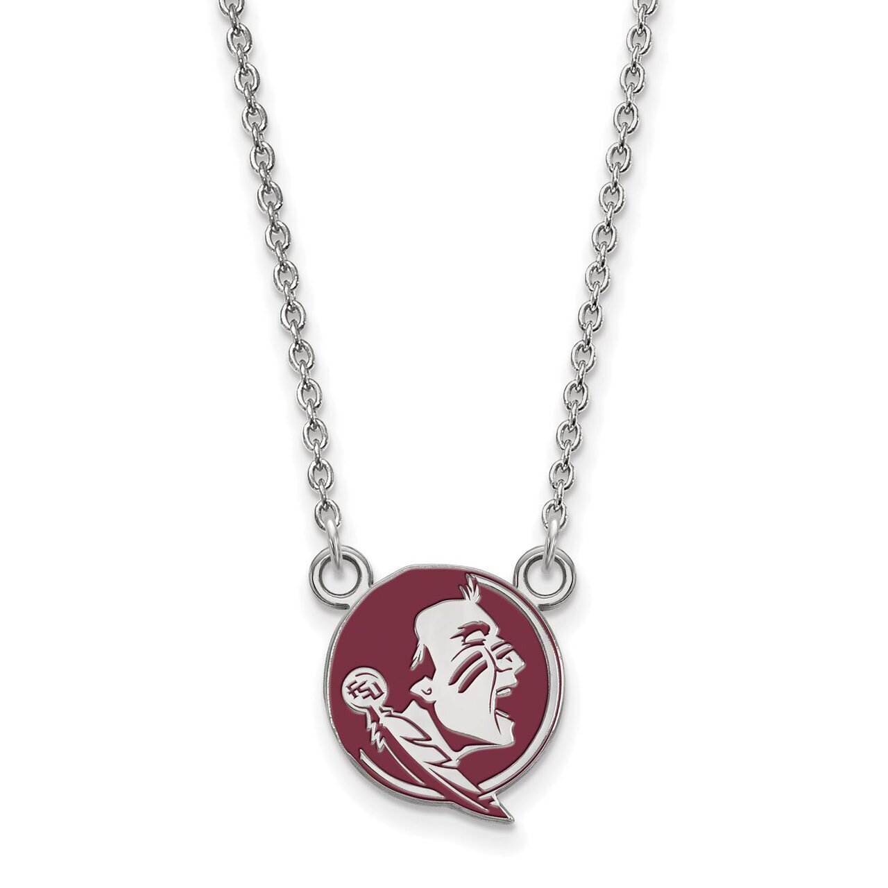 Florida State University Small Pendant with Necklace Sterling Silver SS054FSU-18, MPN: SS054FSU-18,…
