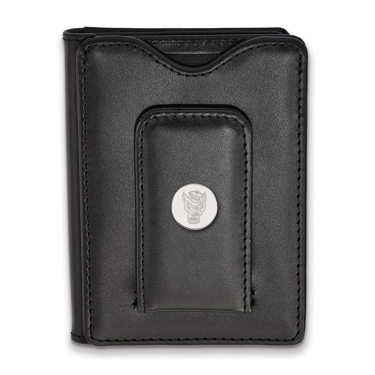 North Carolina State University Black Leather Wallet SS054NCS-W1