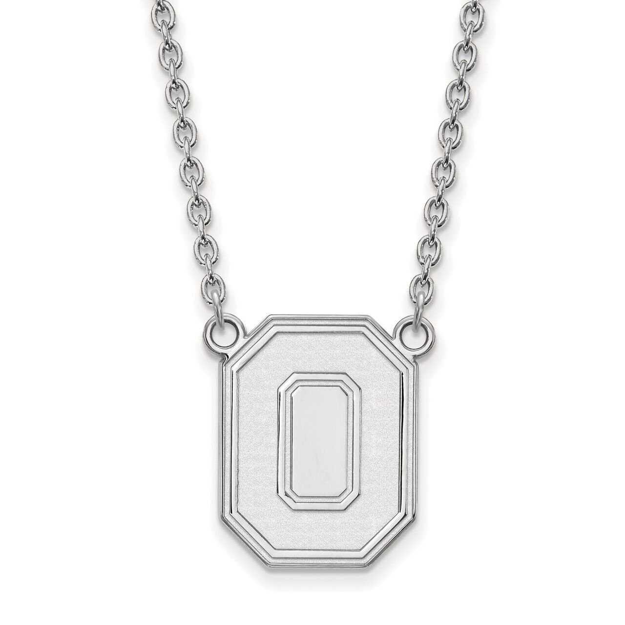 Ohio State University Large Pendant with Necklace Sterling Silver SS054OSU-18, MPN: SS054OSU-18, 88…