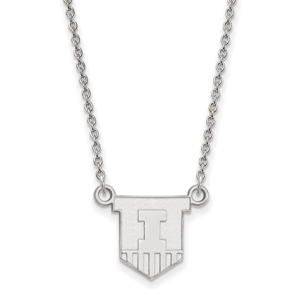 University of Illinois Small Pendant with Necklace Sterling Silver SS054UIL-18, MPN: SS054UIL-18, 8…