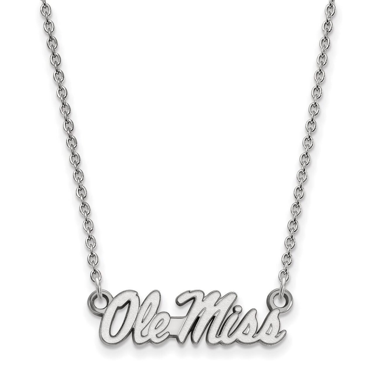 University of Missisippi Small Pendant with Necklace Sterling Silver SS054UMS-18, MPN: SS054UMS-18,…