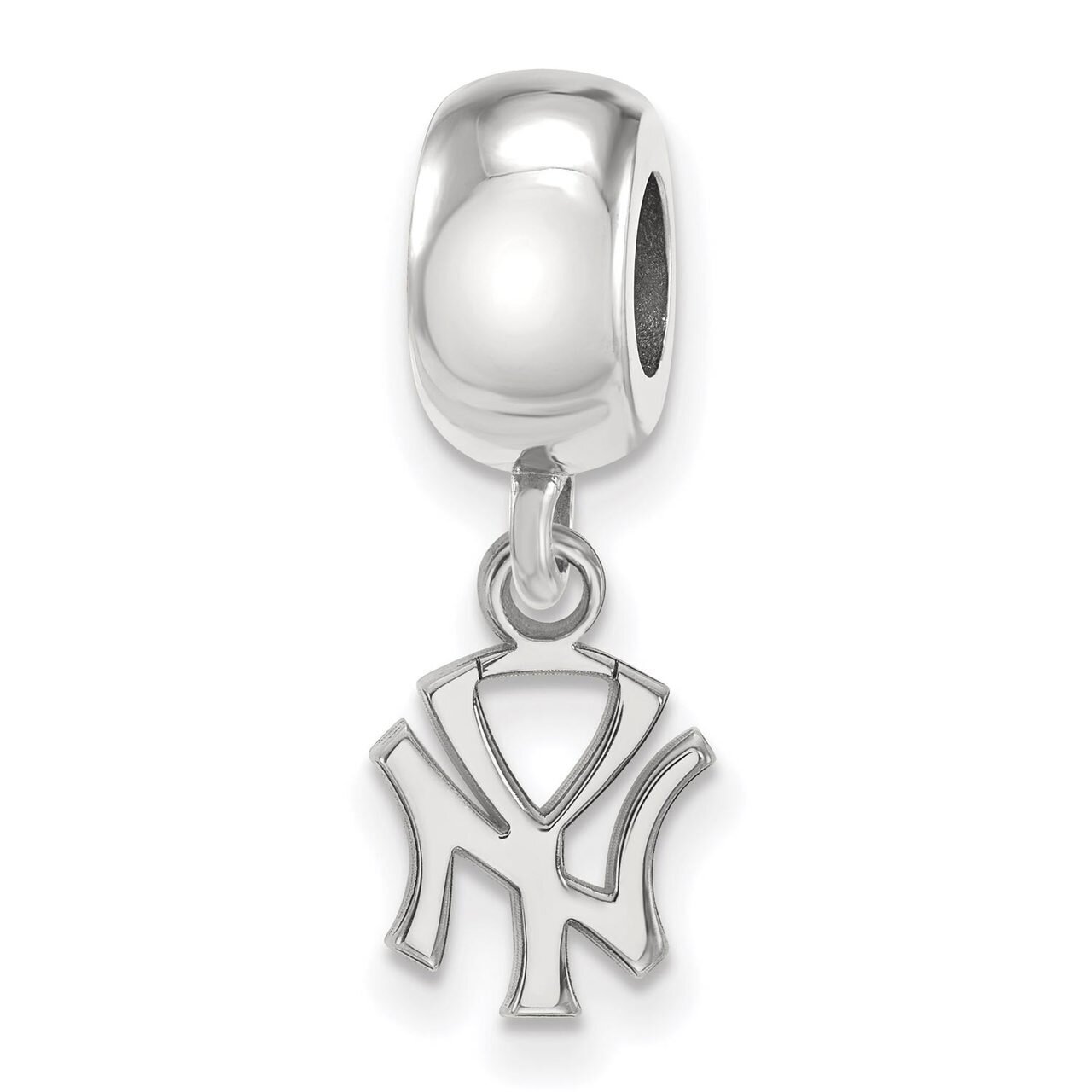 New York Yankees Bead Charm Extra Small Dangle Sterling Silver SS055YAN
