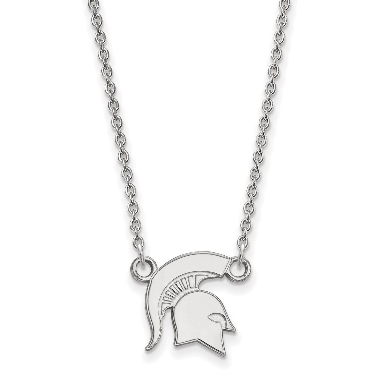 Michigan State University Small Pendant with Necklace Sterling Silver SS056MIS-18, MPN: SS056MIS-18…
