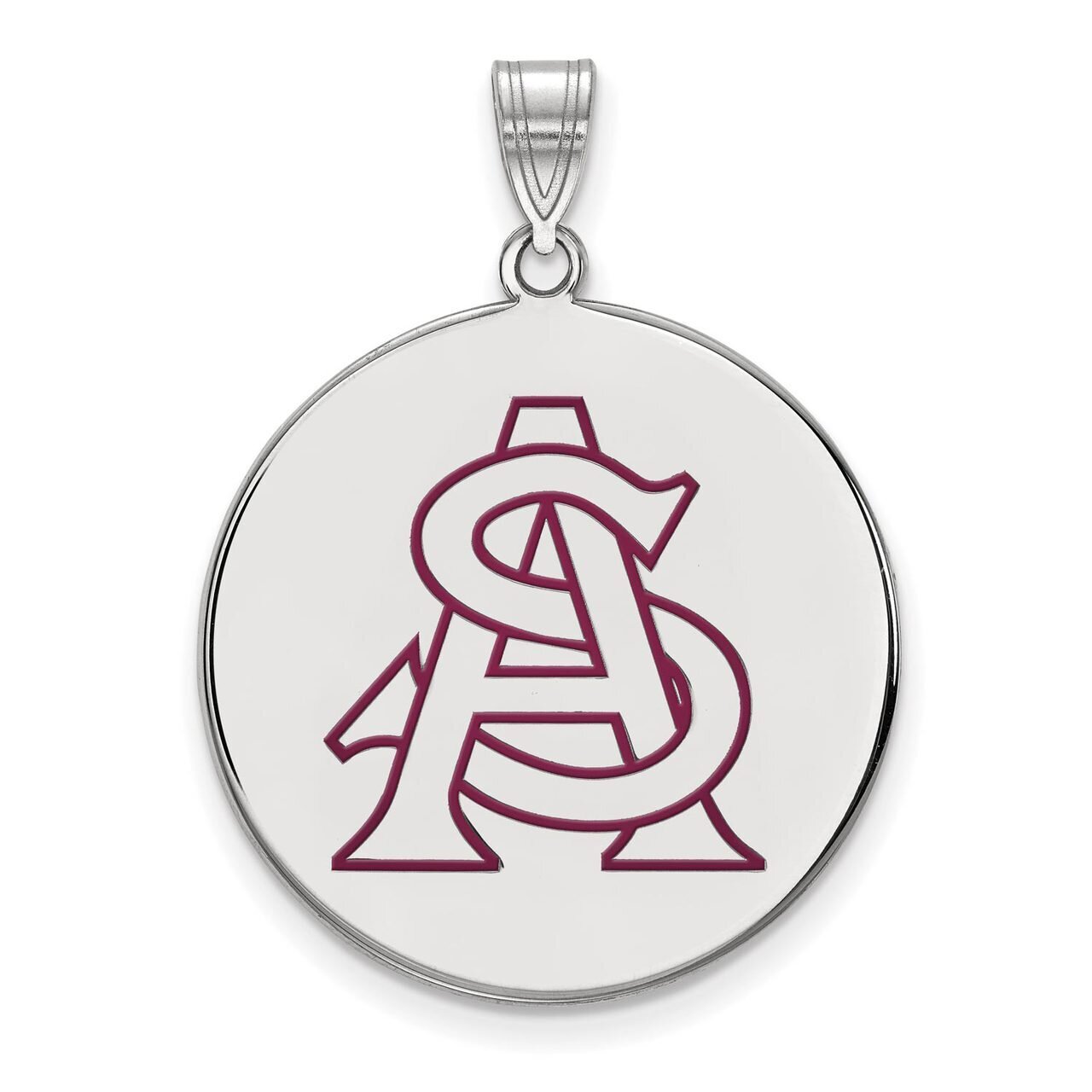 Arizona State University Extra Large Enamel Disc Pendant Sterling Silver SS057AZS, MPN: SS057AZS, 8…