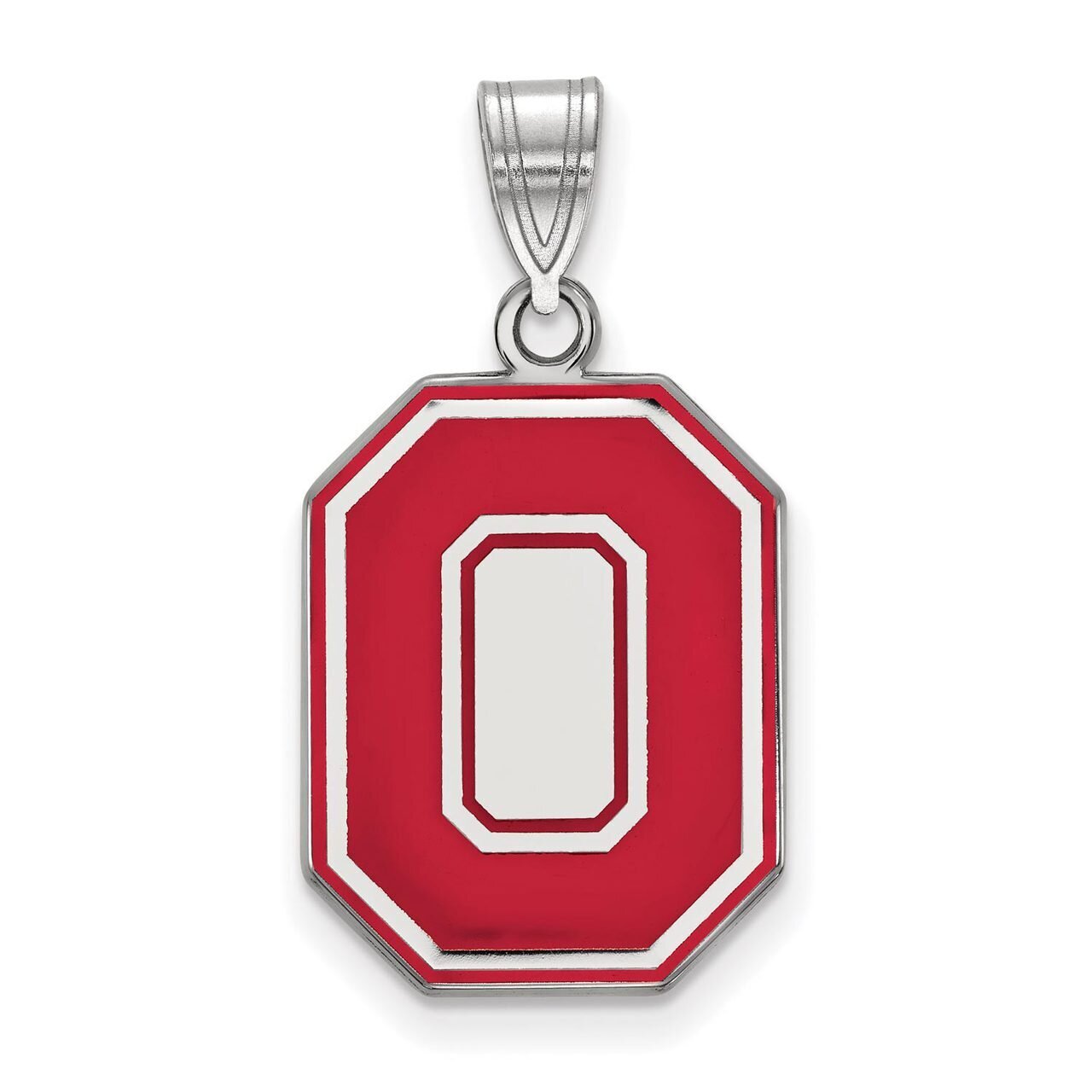 Ohio State University Large Enamel Pendant Sterling Silver SS057OSU, MPN: SS057OSU, 886774693767