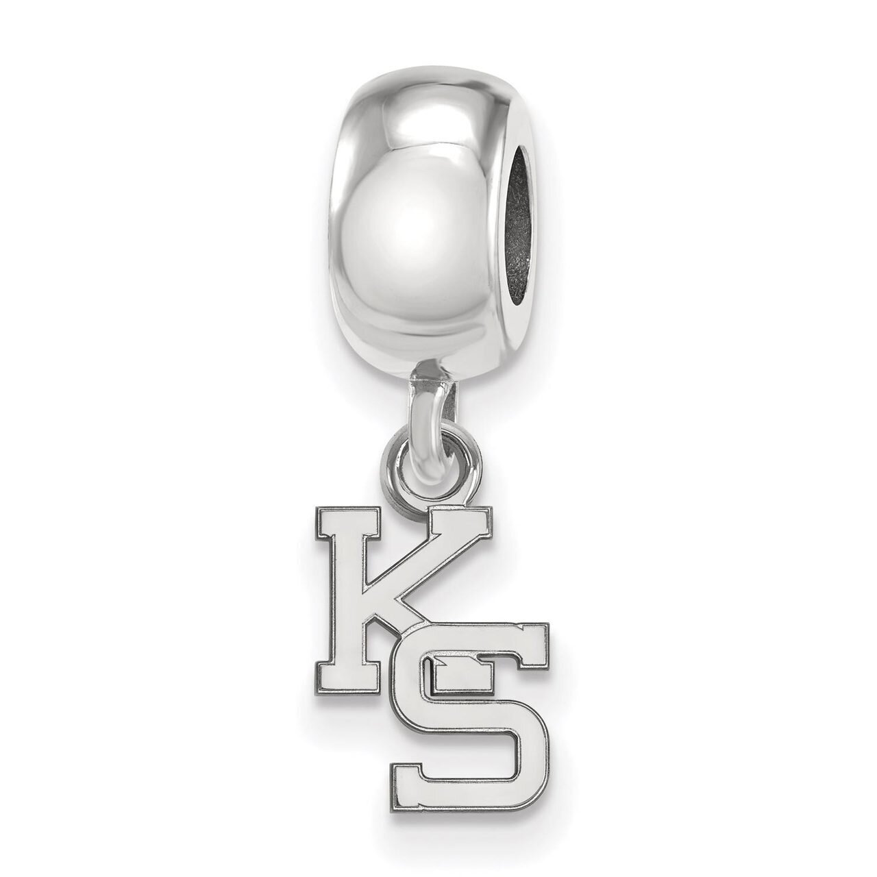 Kansas State University Bead Charm Extra Small Dangle Sterling Silver SS058KSU