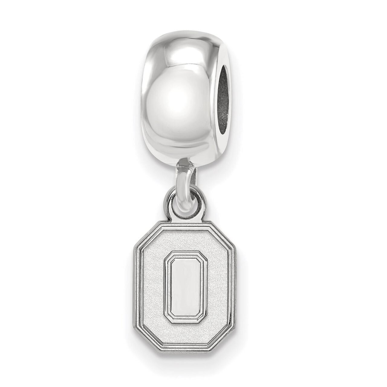 Ohio State University Bead Charm Extra Small Dangle Sterling Silver SS058OSU