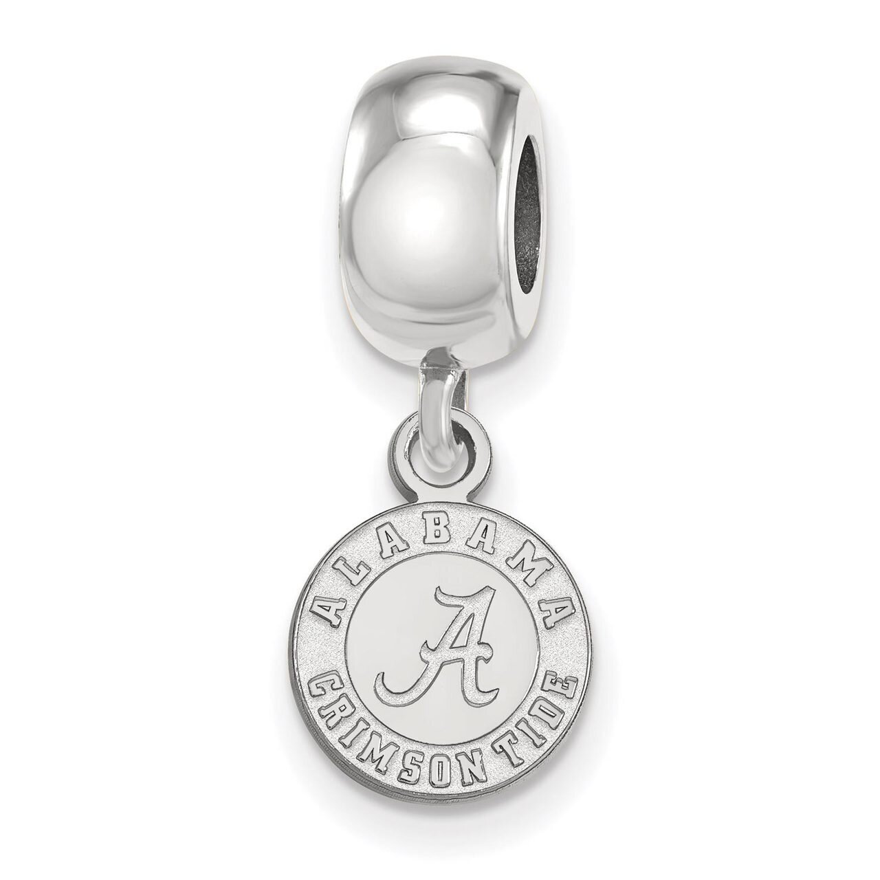University of Alabama Bead Charm Extra Small Dangle Sterling Silver SS058UAL