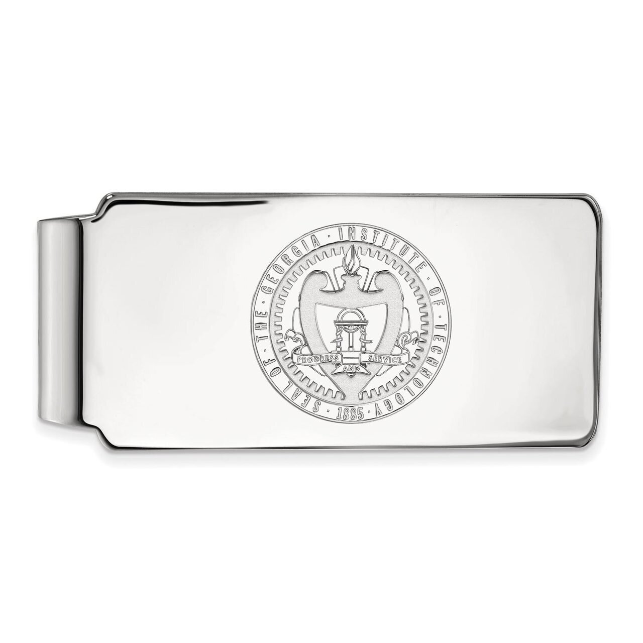 Georgia Institute of Technology Money Clip Crest Sterling Silver SS059GT, MPN: SS059GT, 886774684932