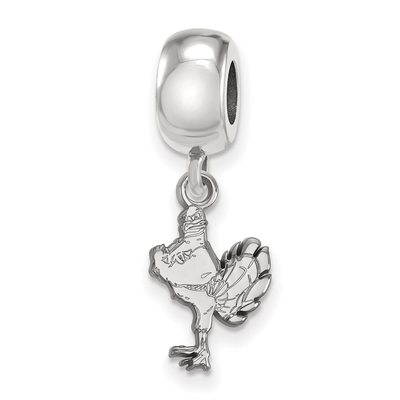 Virginia Tech Bead Charm Small Dangle Sterling Silver SS059VTE, MPN: SS059VTE, 886774720203