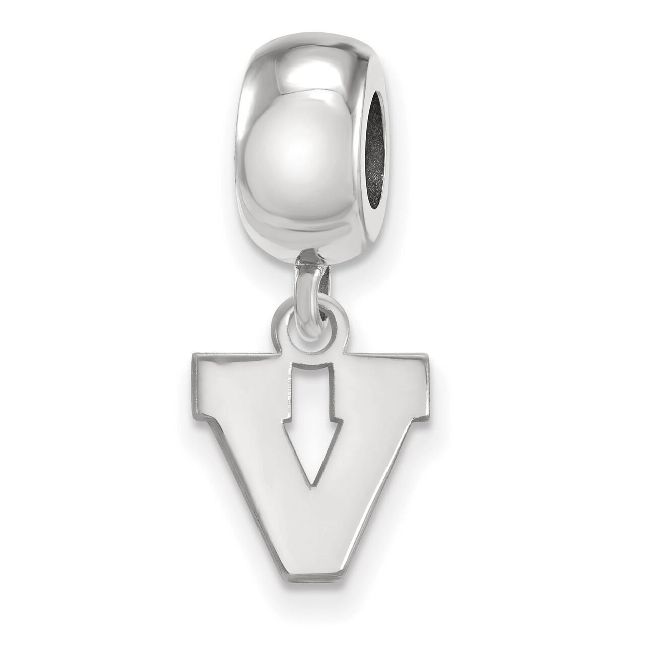 University of Virginia Bead Charm Extra Small Dangle Sterling Silver SS060UVA