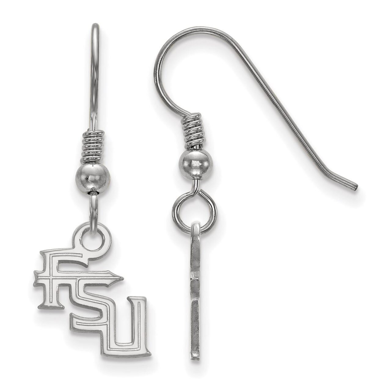 Florida State University Extra Small Dangle Earring Wire Sterling Silver SS062FSU