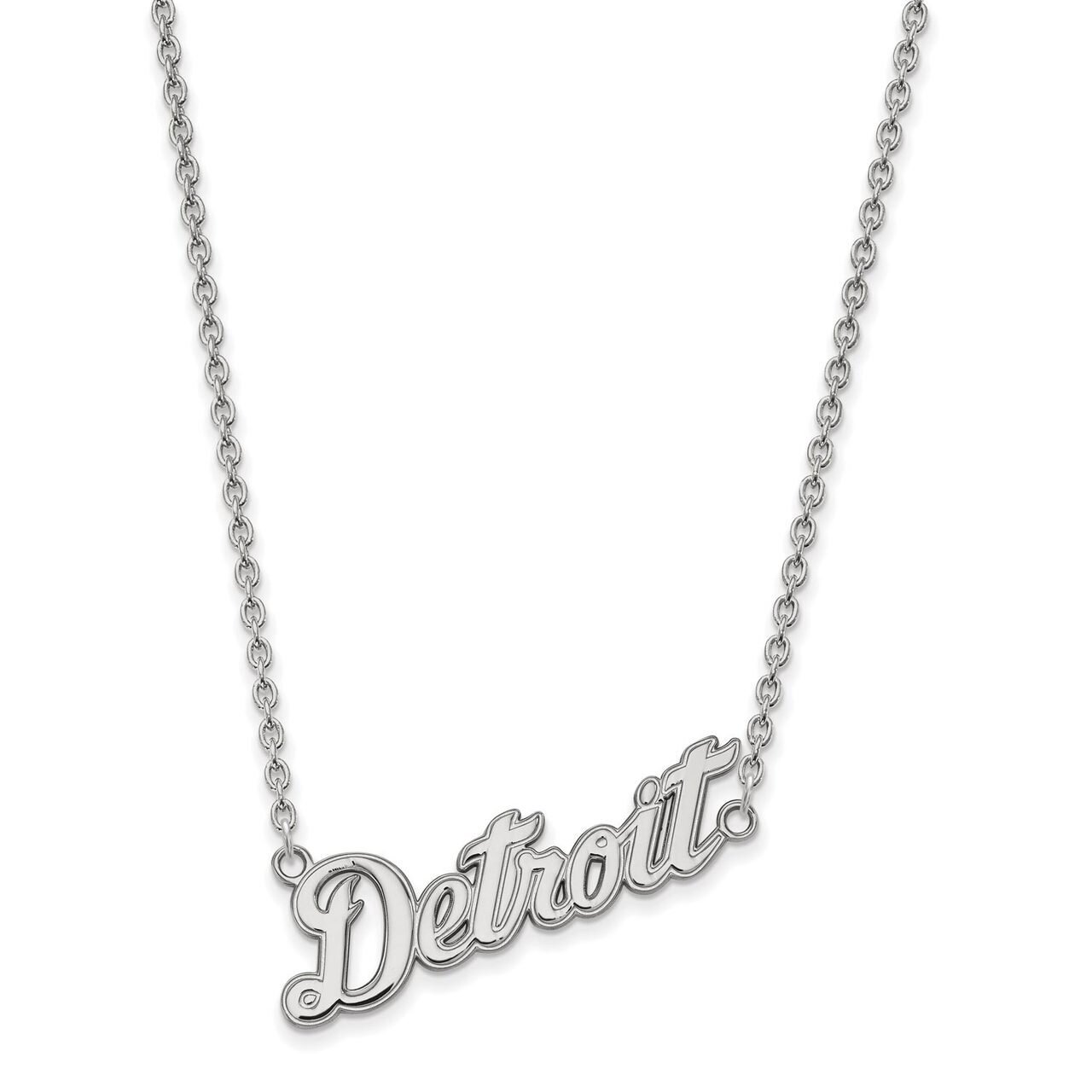 Detroit Tigers Large Pendant with Necklace Sterling Silver SS062TIG-18, MPN: SS062TIG-18, 886774631…
