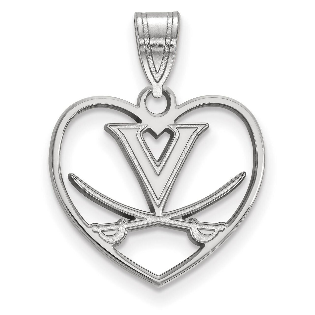 University of Virginia Pendant in Heart Sterling Silver SS062UVA, MPN: SS062UVA, 886774718286