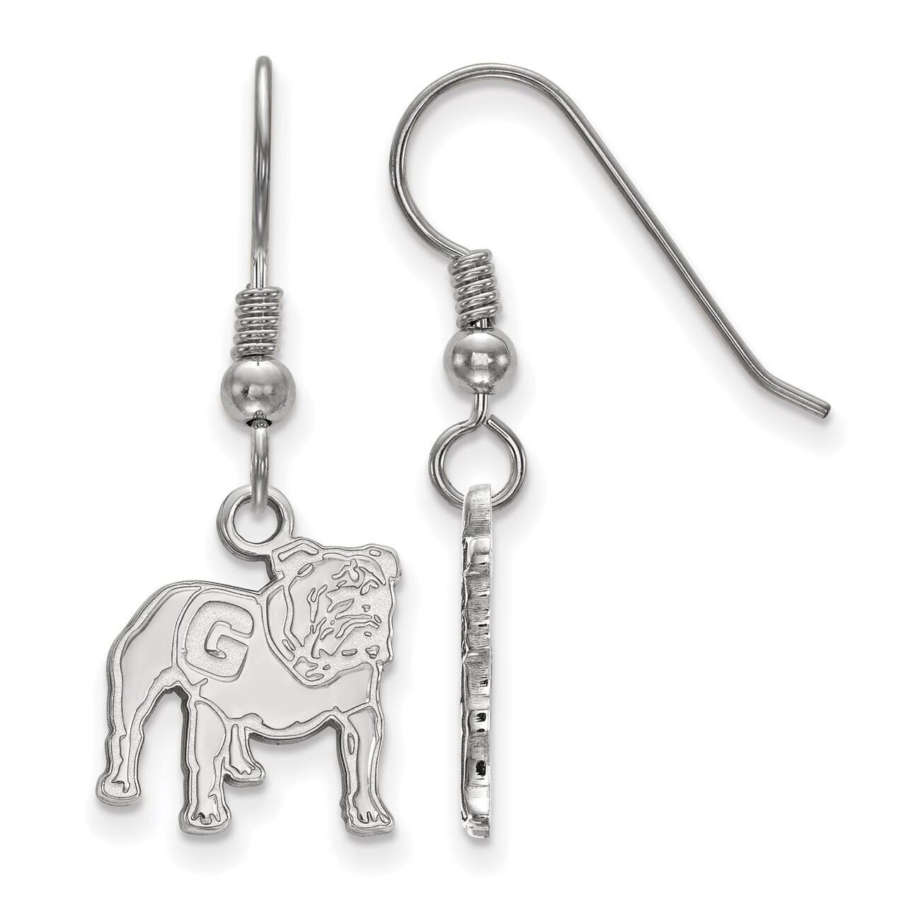 University of Georgia Small Dangle Earring Wire Sterling Silver SS063UGA, MPN: SS063UGA, 8867747069…