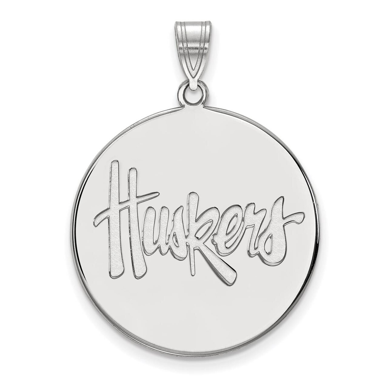 University of Nebraska Extra Large Disc Pendant Sterling Silver SS063UNE, MPN: SS063UNE, 8867747135…