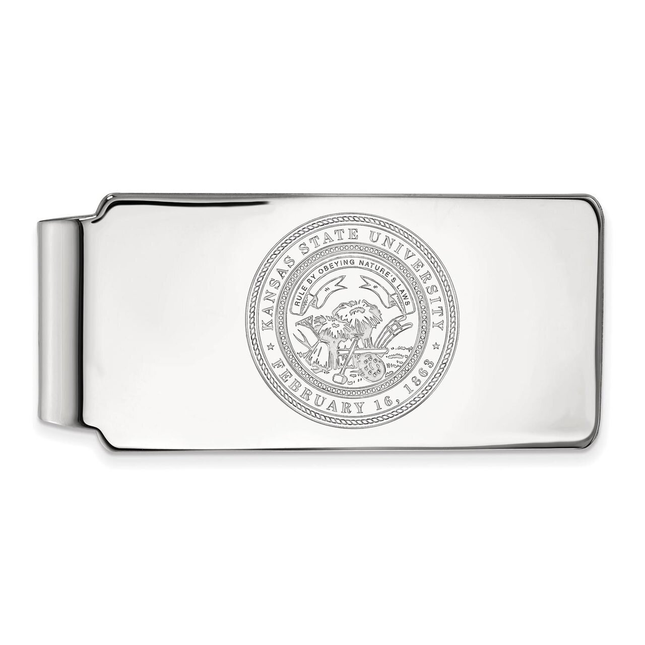 Kansas State University Money Clip Crest Sterling Silver SS064KSU, MPN: SS064KSU, 886774687766